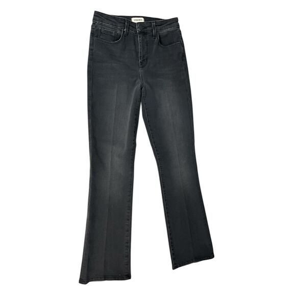 NWOT L'AGENCE Faded Black Boot Cut Stretchy Jeans 5 Pockets Size 25 Classic Fit - Picture 3 of 10